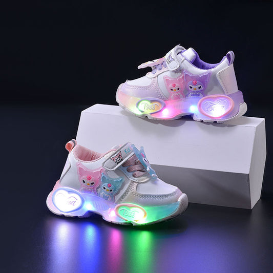 Children's Clow Bright Light Soft Bottom Luminous Kid's Sneakers