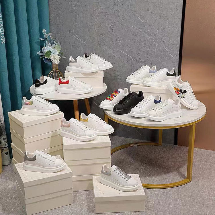 Women's & Men's White Summer Platform Height Increasing Insole Genuine Women's Casual Shoes