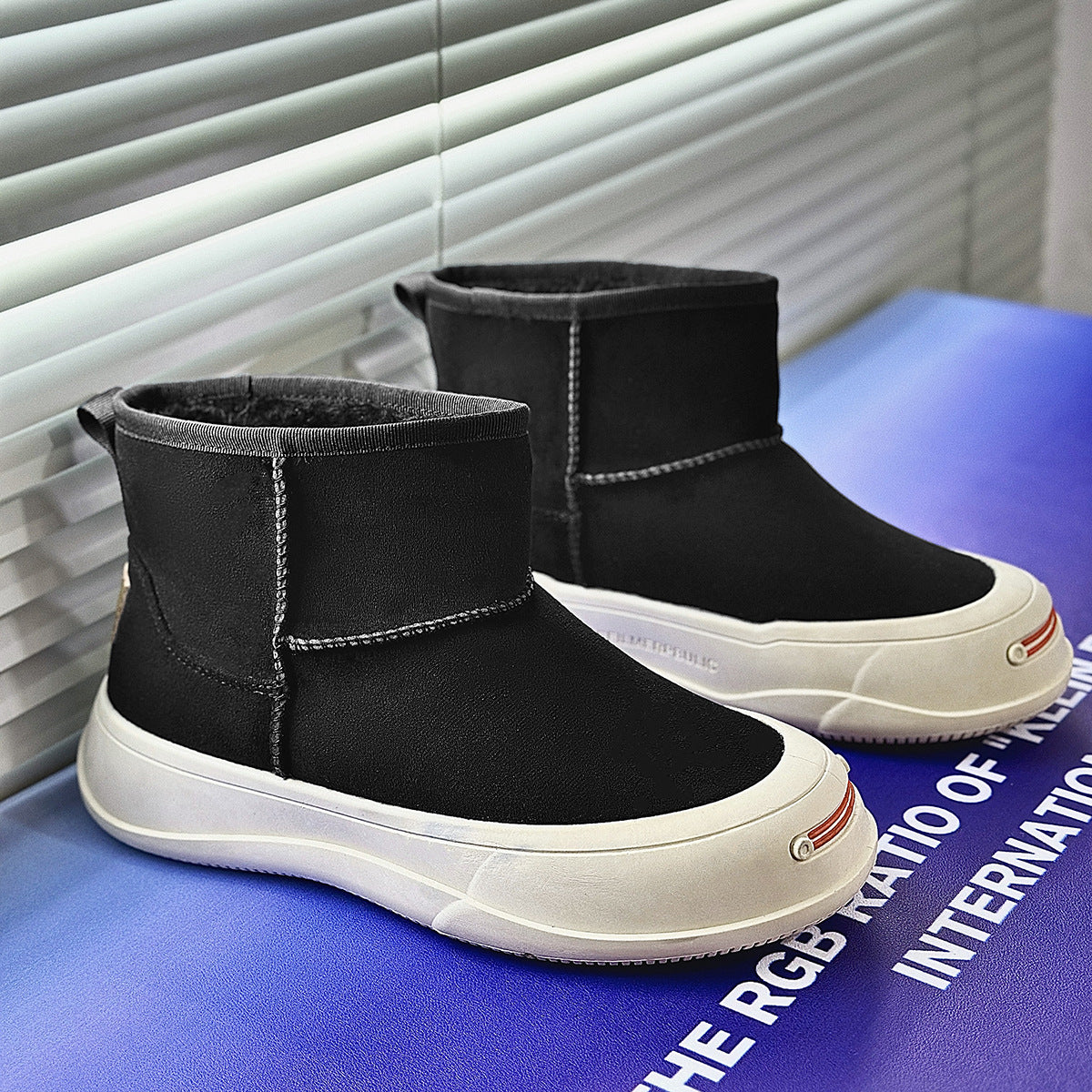 Men's British Style Cotton Trendy Plus Size Boots