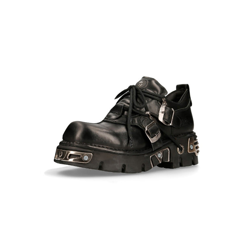 Punk Metal Niche Design Low Top Women's Casual Shoes