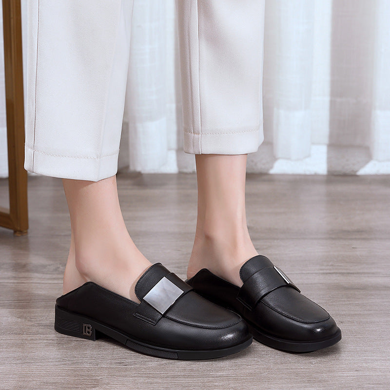 Women's Full Pumps Low Flat Soft Bottom Plus Heels