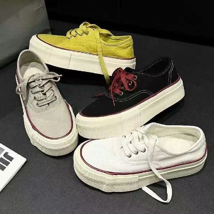 Women's Summer Platform Heightened Linen Super Breathable Sneakers
