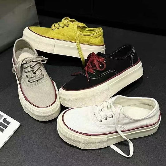 Women's Summer Platform Heightened Linen Super Breathable Sneakers