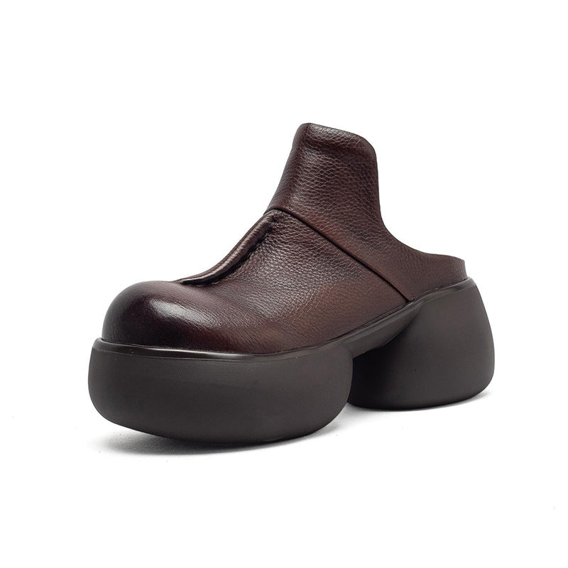 Platform Toe Box For Outdoors Comfortable Slippers