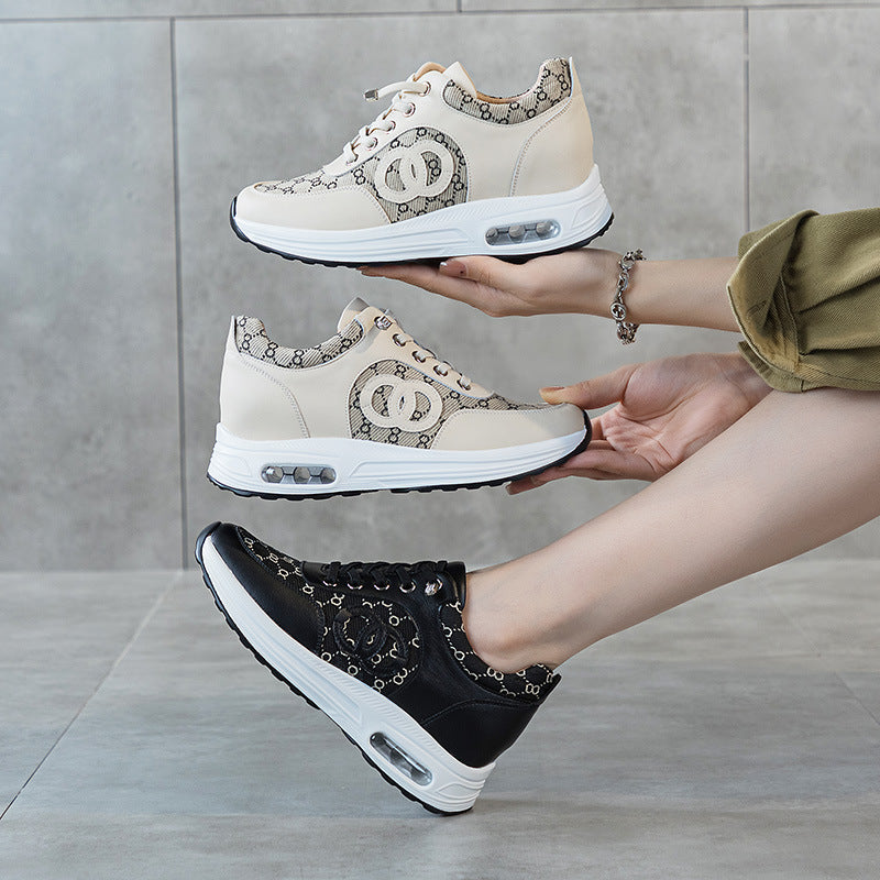 Women's Insole Spring Korean Style Thick Bottom Breathable Casual Shoes