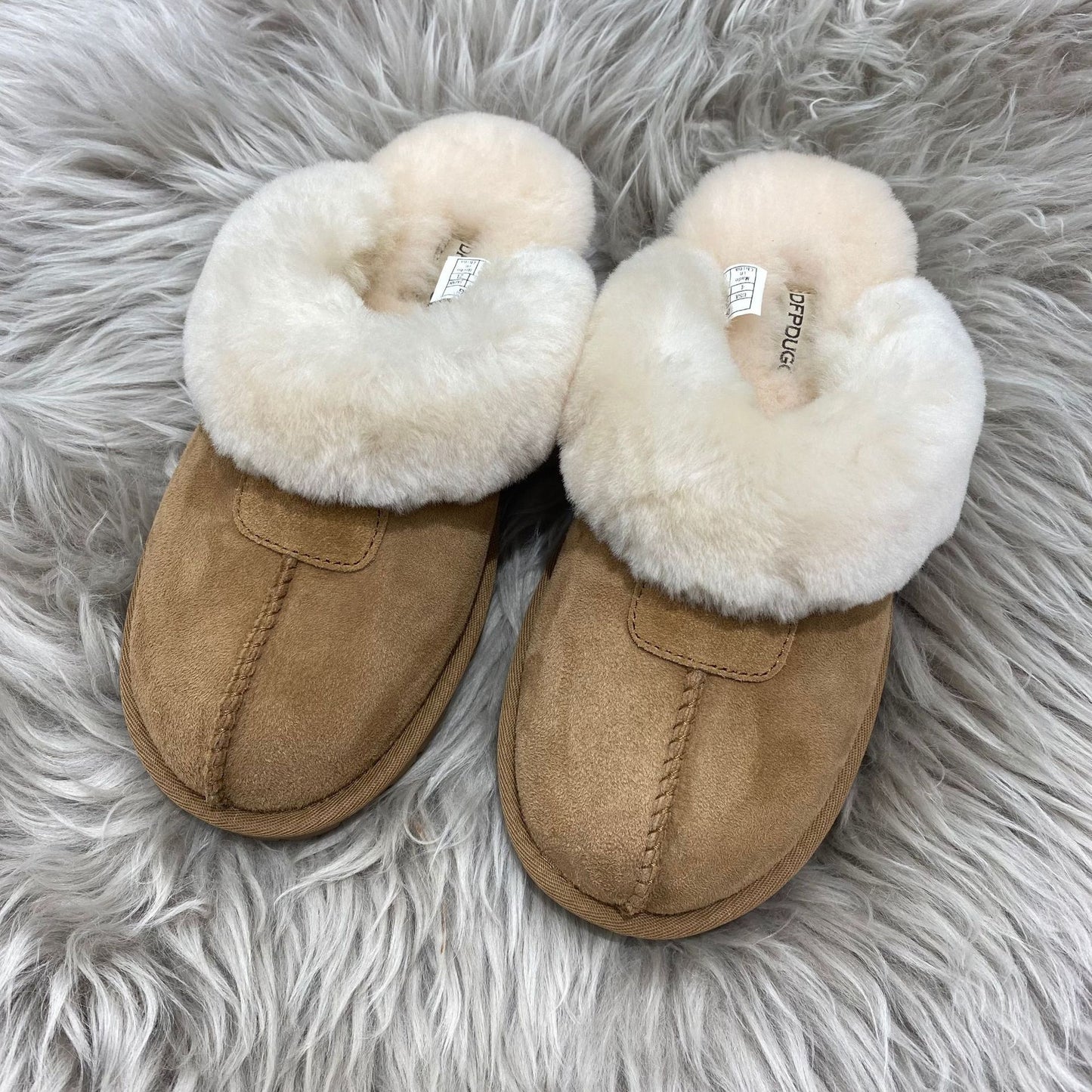 Women's Star Bag Head Sheep Fur Integrated Sandals
