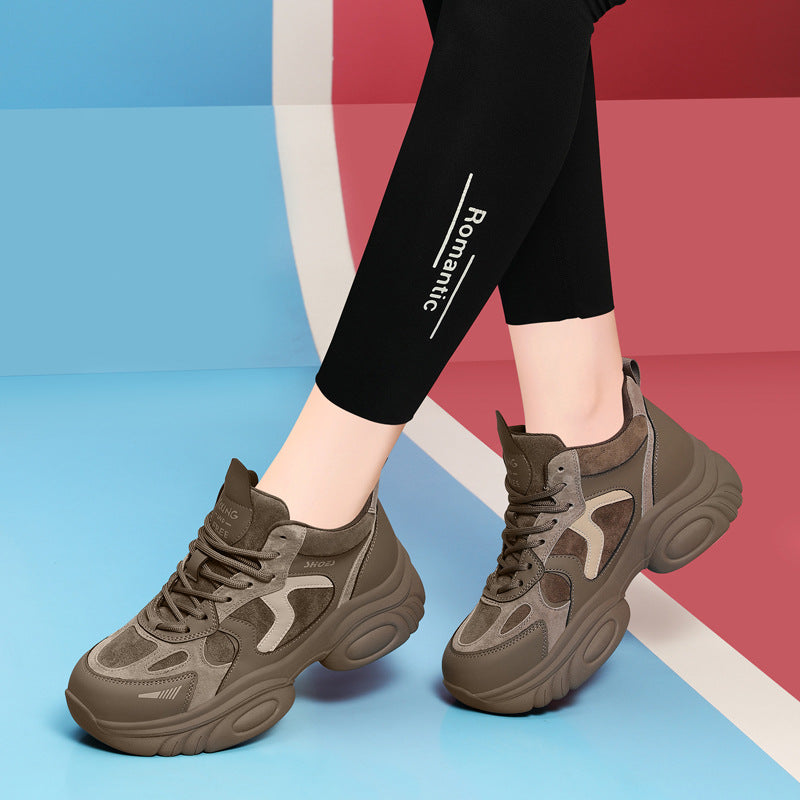 Women's No Supplement For Dad Thick Sole Sneakers