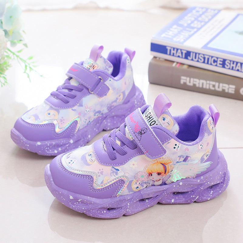 Elegant Graceful Surface Princess Little Fashion Kid's Sneakers