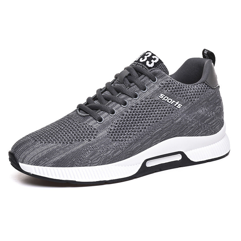 Men's Mesh Running Sports Invisible Height Increasing Sneakers