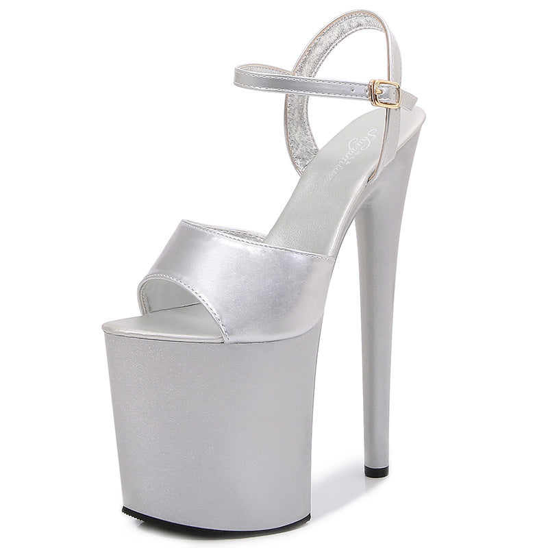 Women's Patent Special Stiletto Sexy Platform Super High Heeled Sandals
