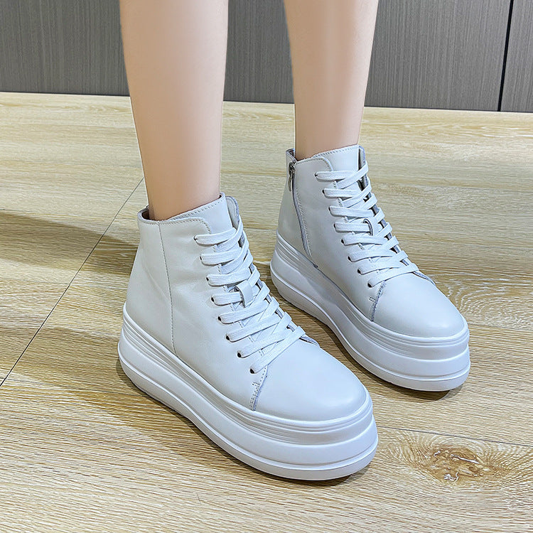 Women's Spring Small Height Increasing First Layer Women's Shoes