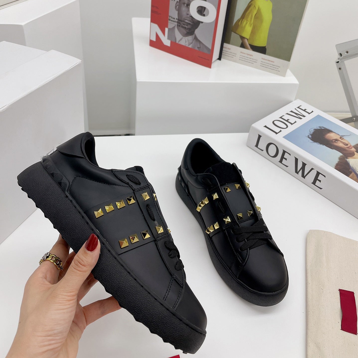 Home Rivet White Spring Fashion Classic Women's Casual Shoes