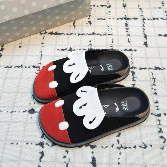 Women's Toe Outer Wear Slip-on Thick Bottom Slippers