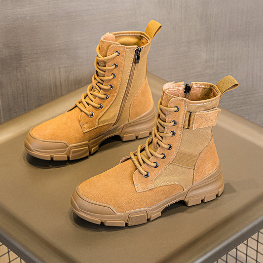 Women's Genuine Winter Versatile Short British Style Boots