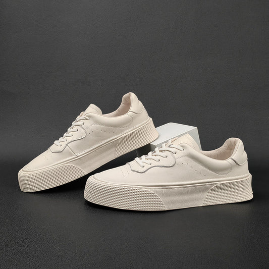 Men's Trendy White Light Luxury Niche Fashion Men's Board Shoes