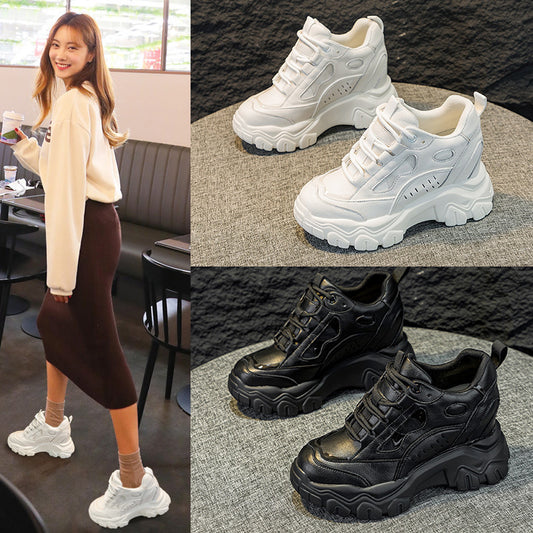 Women's Insole Dad Spring Muffin Thick Bottom Breathable Sneakers
