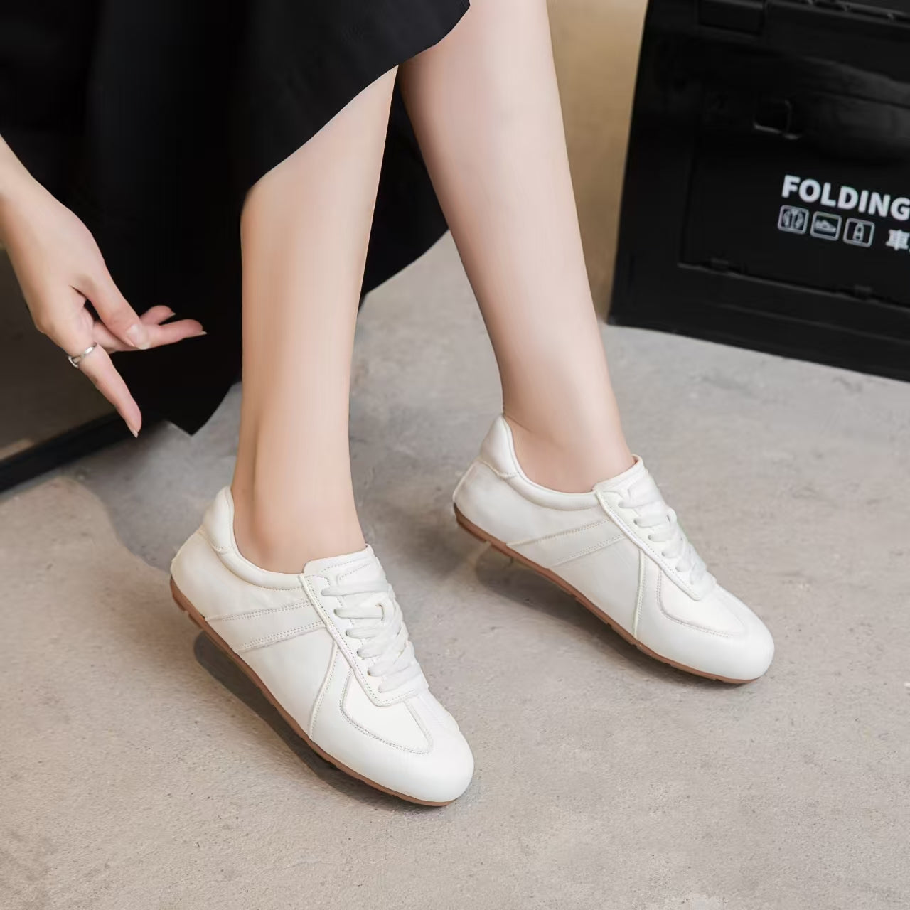 Women's Western Style Genuine German Training Travel Spring Board Flat Women's Casual Shoes