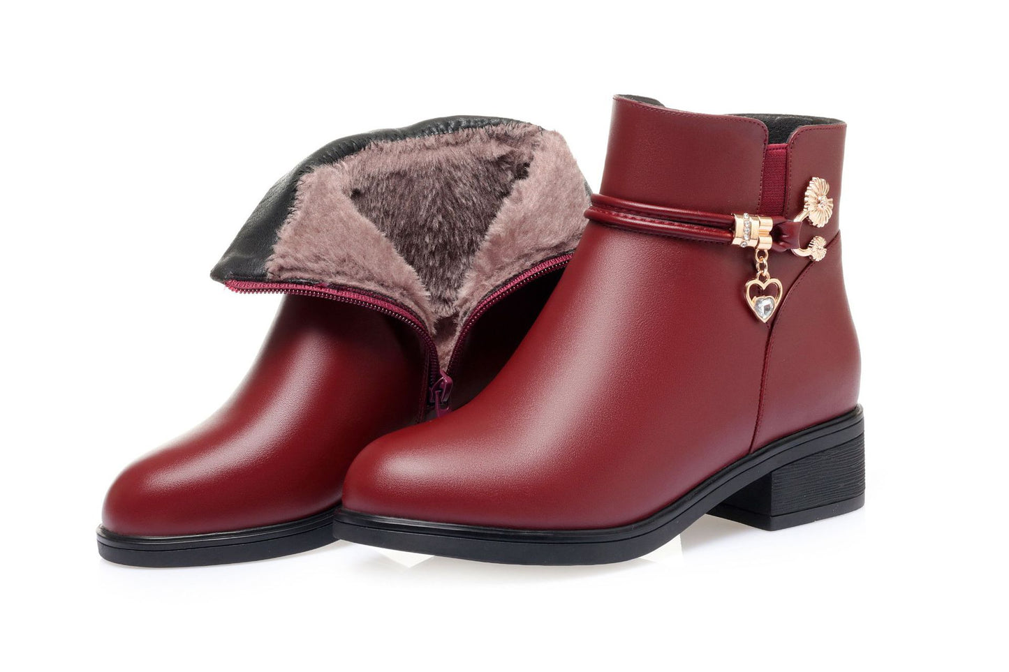 Women's Cotton Low Soft Bottom Fleece-lined Warm Women's Shoes