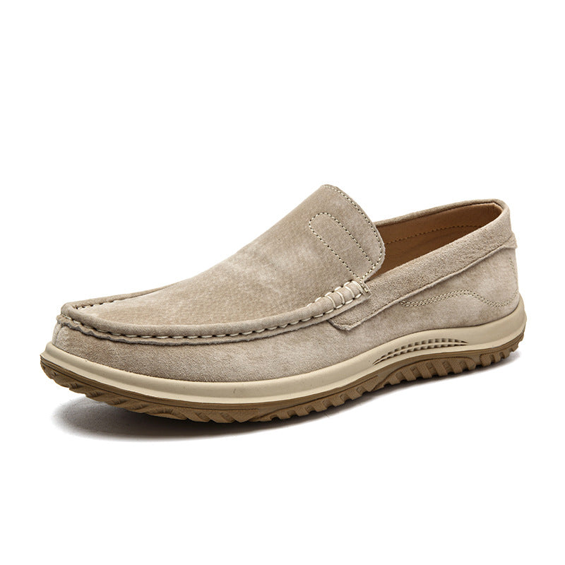 Men's Suede Tods Korean Fashion Slip-on Breathable Casual Shoes