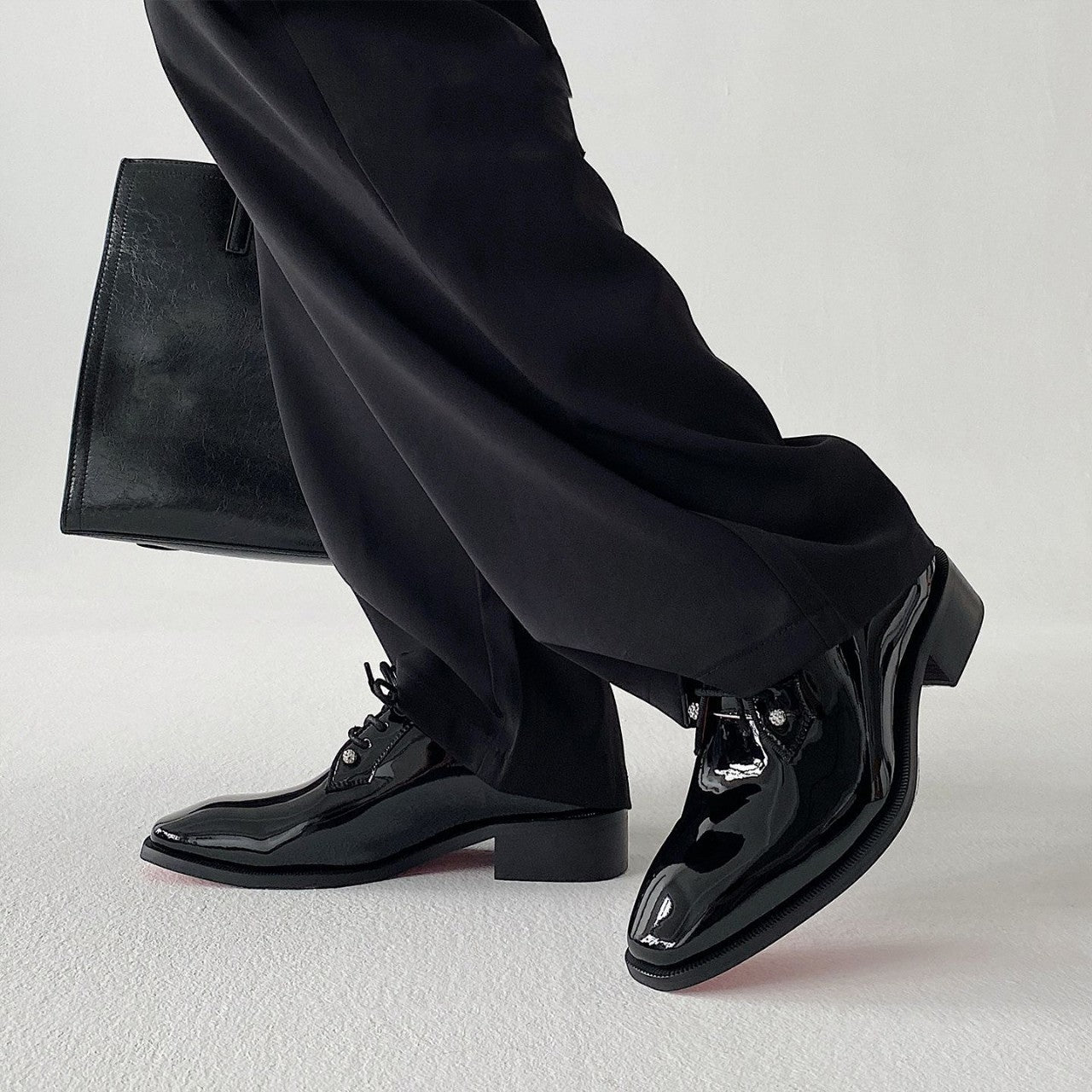 Men's Wang Red Sole Formal Wear Derby Men's Business Leather Shoes