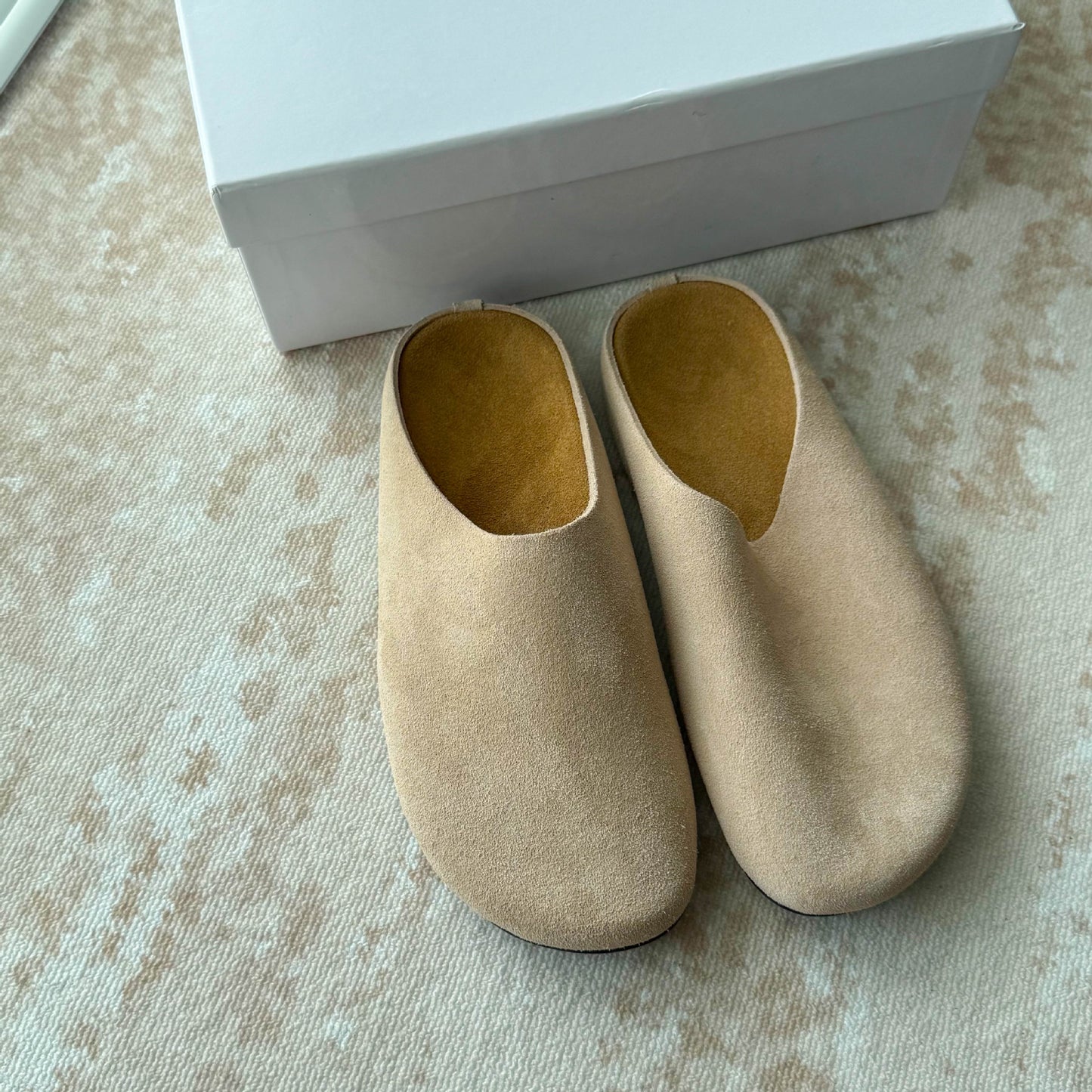 Women's & Men's Waterproof Full Cowhide Closed Toe Half Outerwear For Idle Style Thick-soles Slippers