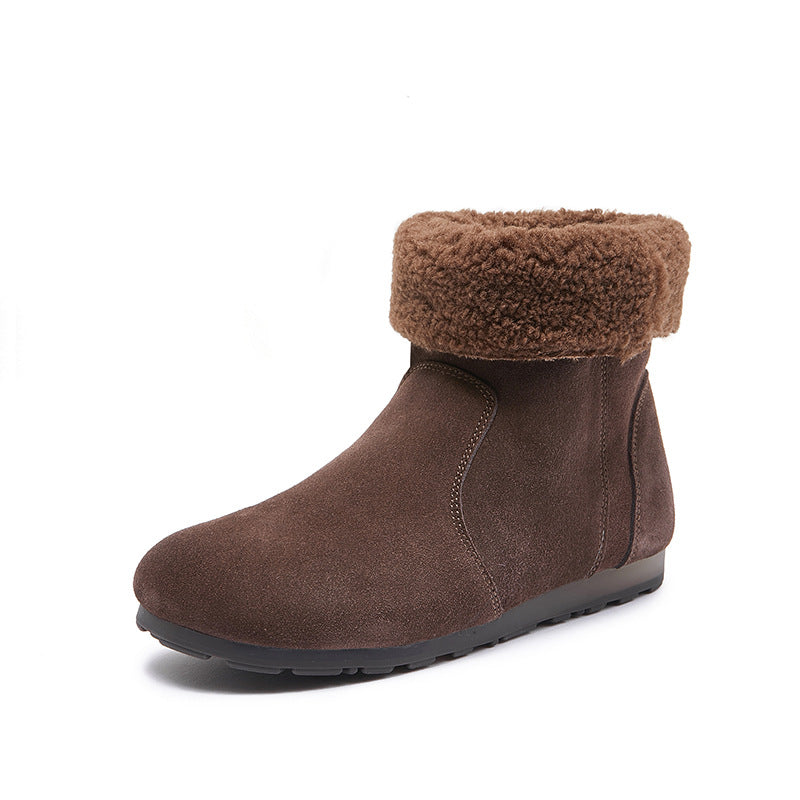 Women's Ugly Cute Lapel Two-way Matte Vintage Boots