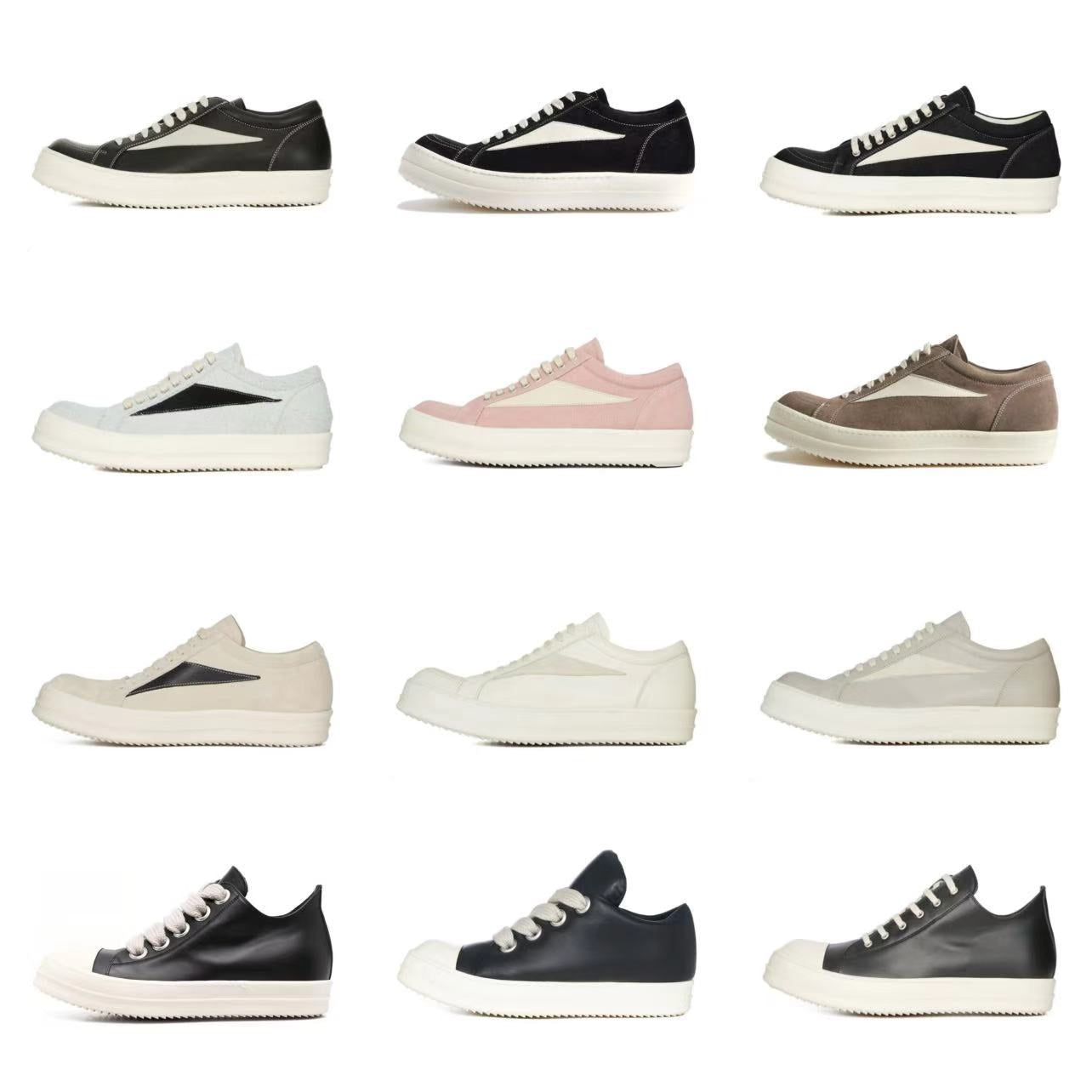 Women's & Men's Owens Infringing Couple Suede White Black Men's Board Shoes