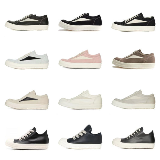 Women's & Men's Owens Infringing Couple Suede White Black Men's Board Shoes