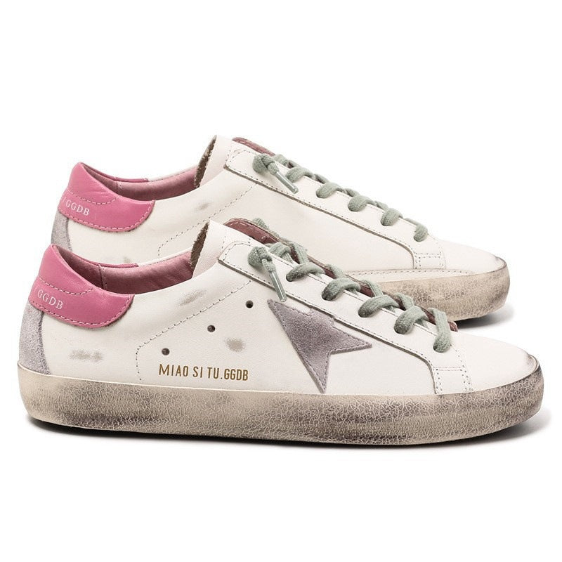 Women's Distressed Star Little Dirty Versatile Height Increasing Women's Casual Shoes