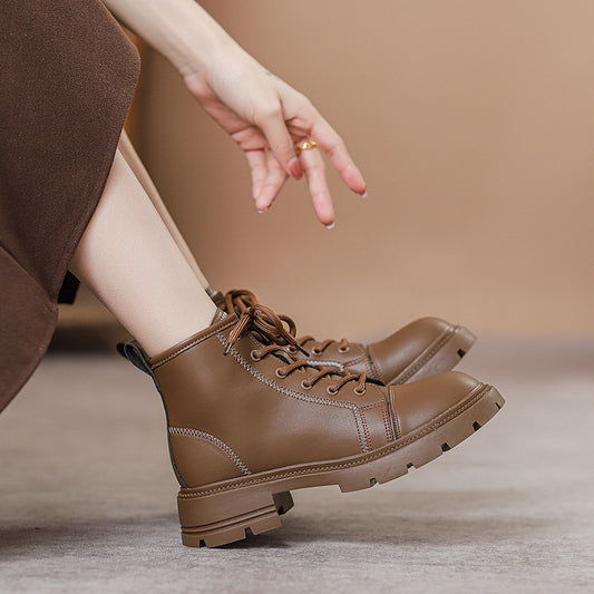 Women's Martin Thick-soled Chunky Tide British Style Boots