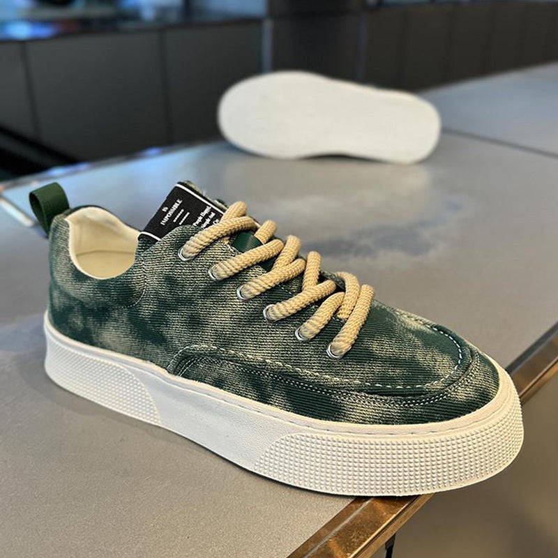 Men's Extra Large Size Printed Fashion Widen Sneakers