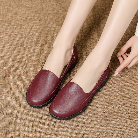 Women's & Men's Bottom Not Tired Feet Genuine Single-layer Flat Men's Shoes