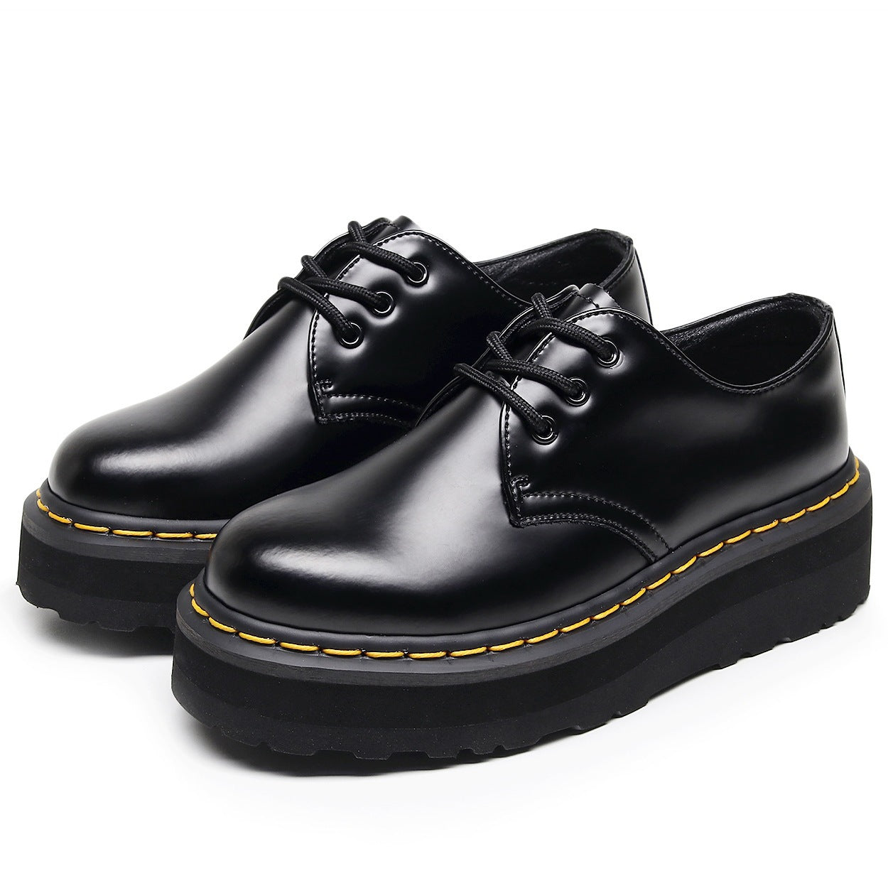 Thick Bottom Holes Martin Female Low-cut Genuine Lightweight Boots