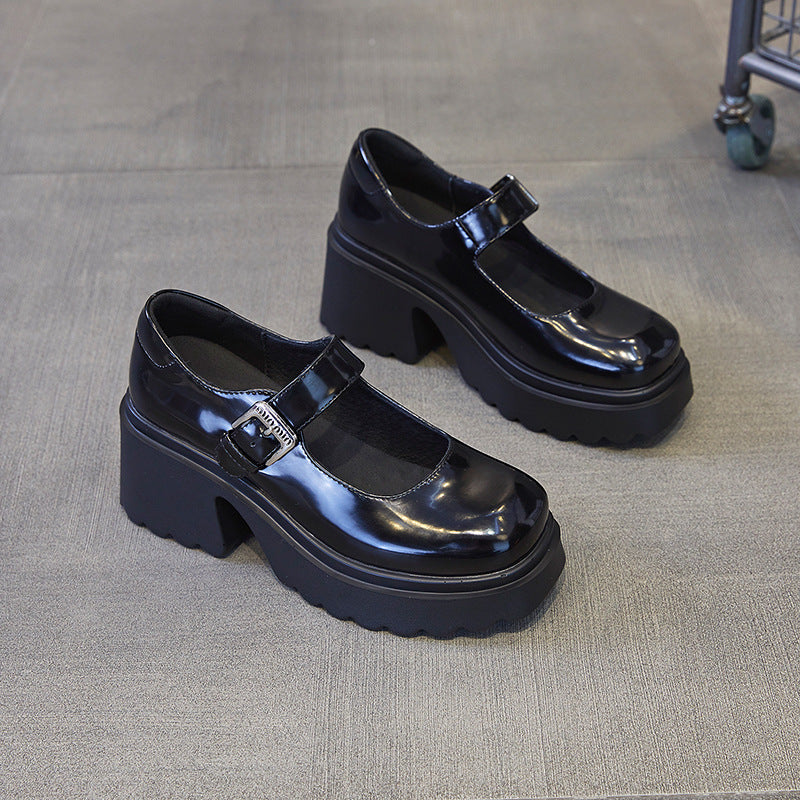 Women's Thick With British Style Small Niche Women's Shoes