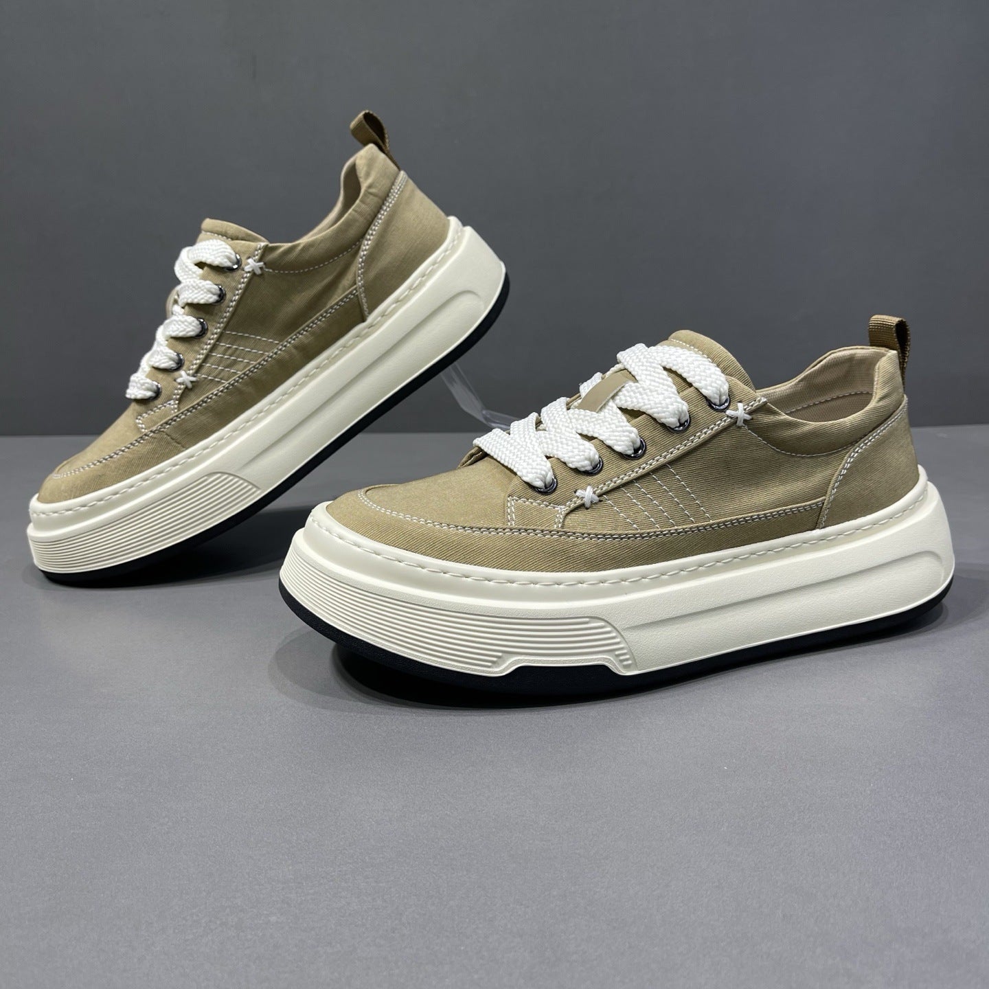 Men's Korean Style Knitted Cloth Low Top Sports Men's Board Shoes