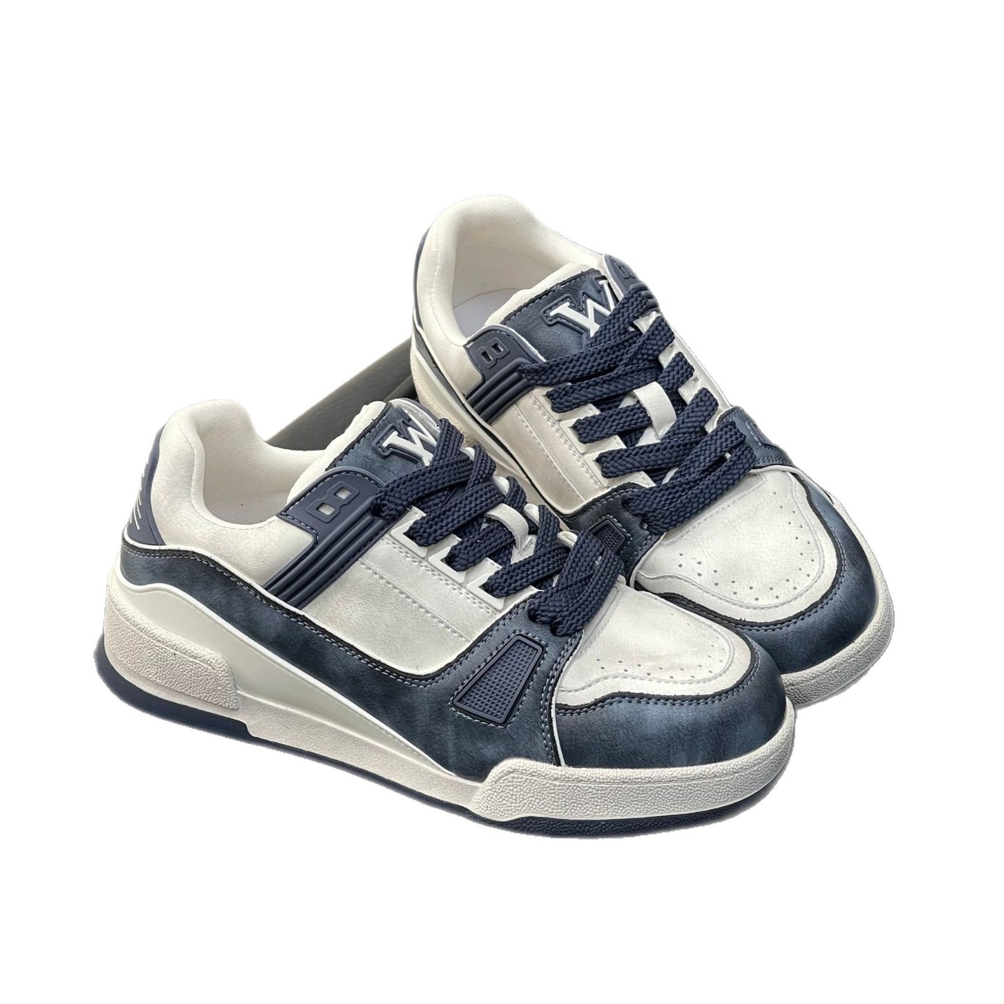 Autumn Korean Style Lace Up Retro Rub Colored Sneakers
