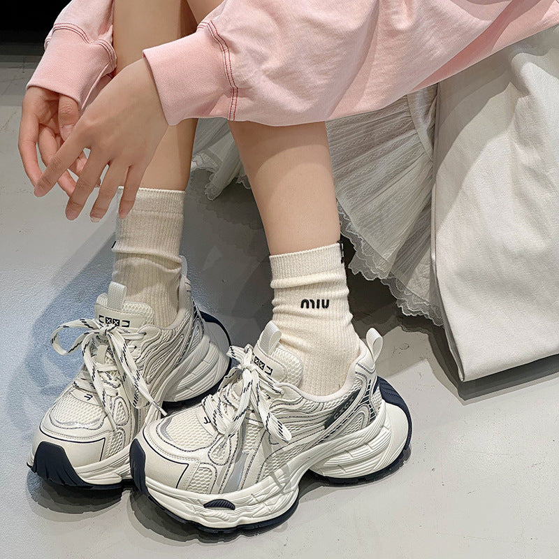 Women's Platform Dad Early Spring Height Increasing Women's Sports Shoes