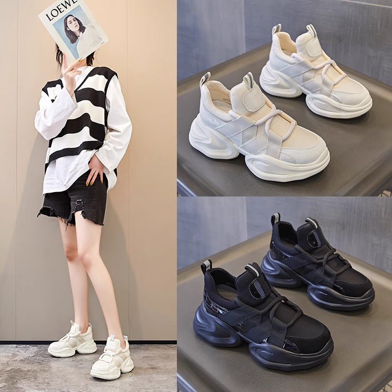 Women's Genuine Small Dad Female Height Increasing Sneakers