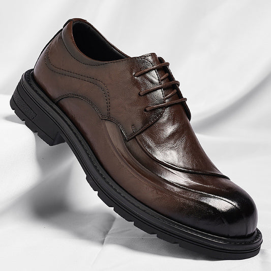 Men's Toe Trendy British Formal Wear Plus Leather Shoes