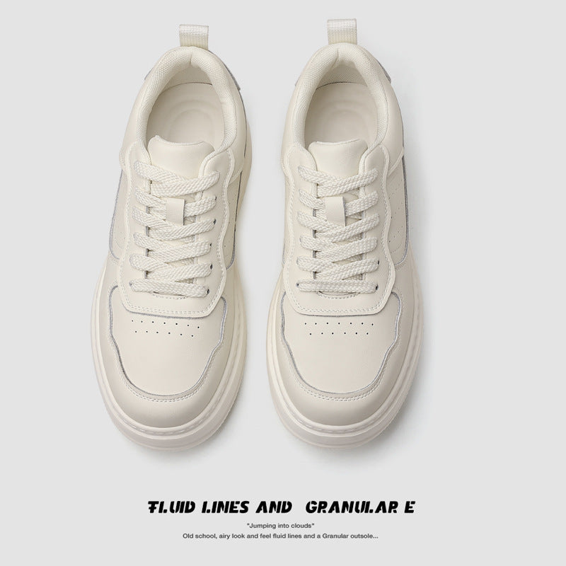 Men's Summer Breathable Invisible Hidden Platform Green Sneakers