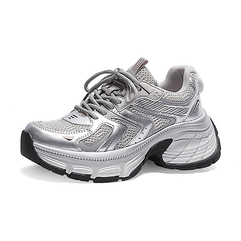 Women's Good-looking Heightened Daddy Versatile Platform Running Lightweight Comfortable Women's Sports Shoes