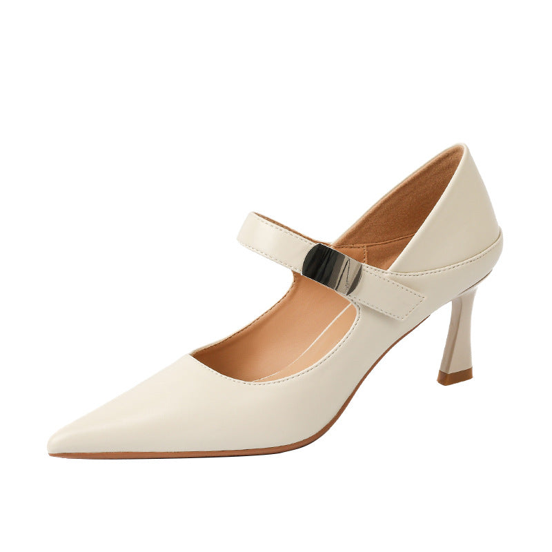 Women's High Stiletto Pointed French Style Not Tired Heels