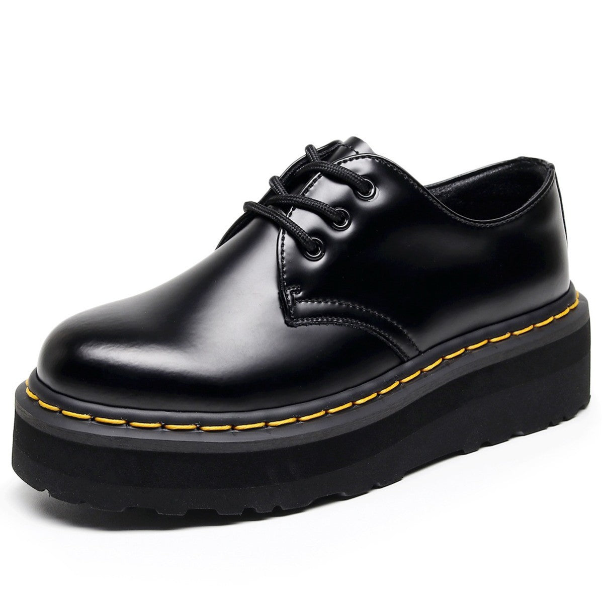 Thick Bottom Holes Martin Female Low-cut Genuine Lightweight Boots