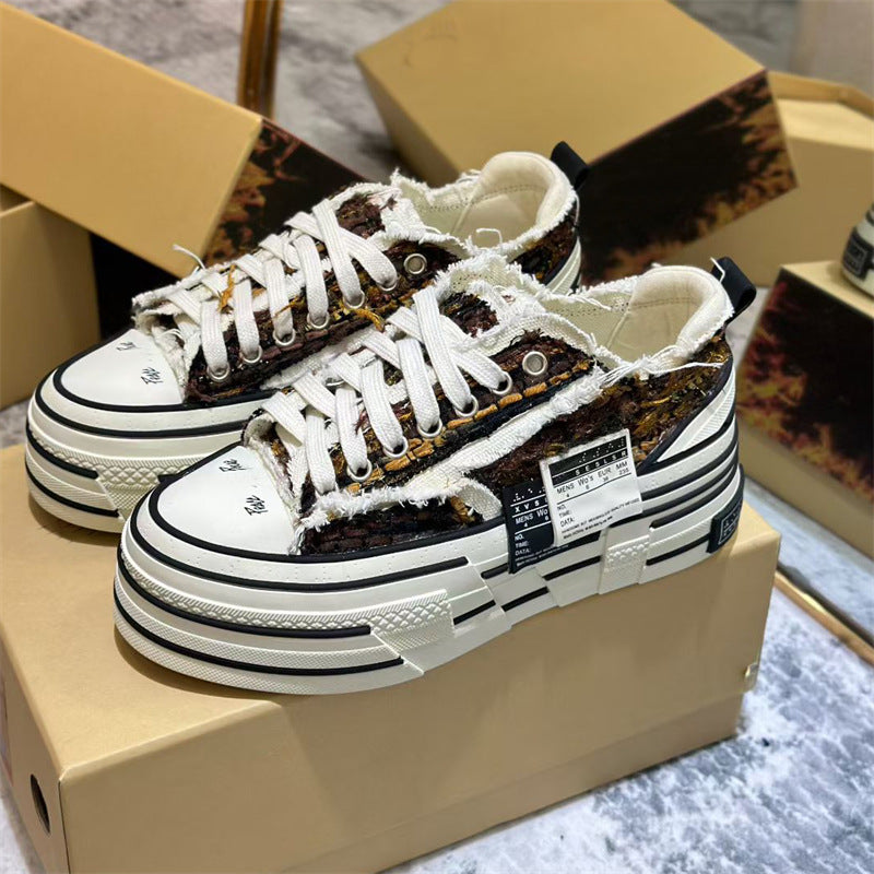 Women's Double Standard Beggar For Lovers Trendy Women's Canvas Shoes