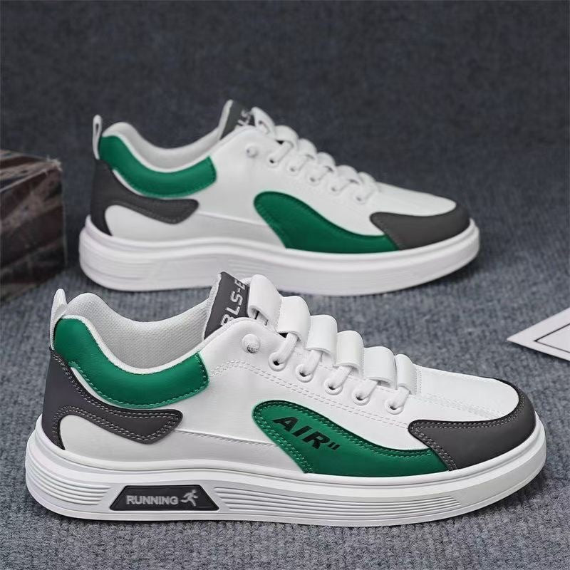 Men's Autumn Breathable White Trendy Slip-on Sports Sneakers