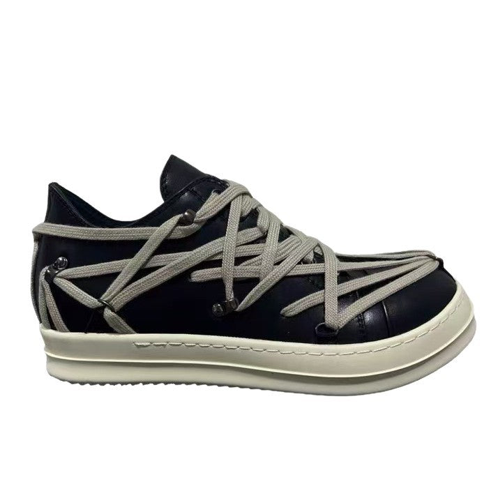 Men's Fashionable Genuine Pentagram Milk Fragrance Bottom Retro Men's Shoes