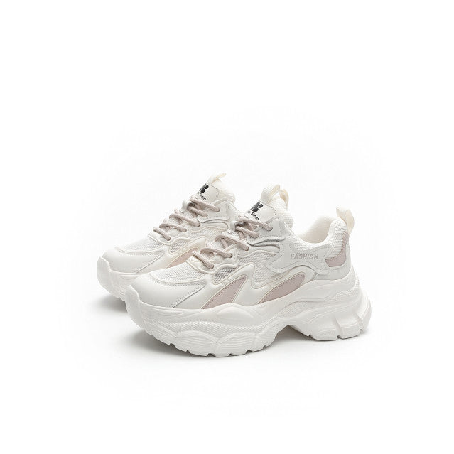 Women's Summer Platform Breathable Mesh Sports Single-layer Sneakers