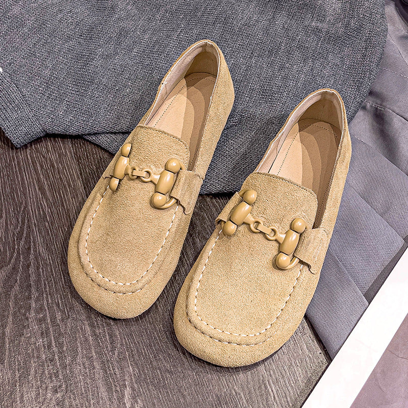 Su Spring Buckle Retro Platform Comfort Women's Casual Shoes