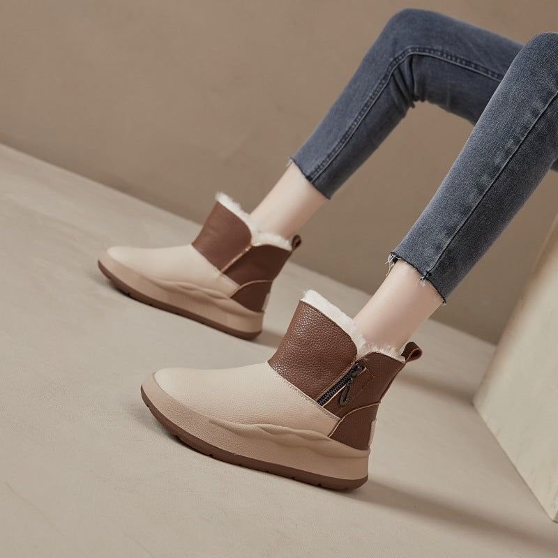 Winter Short Veet Thickening Northeast Cotton Snow Boots