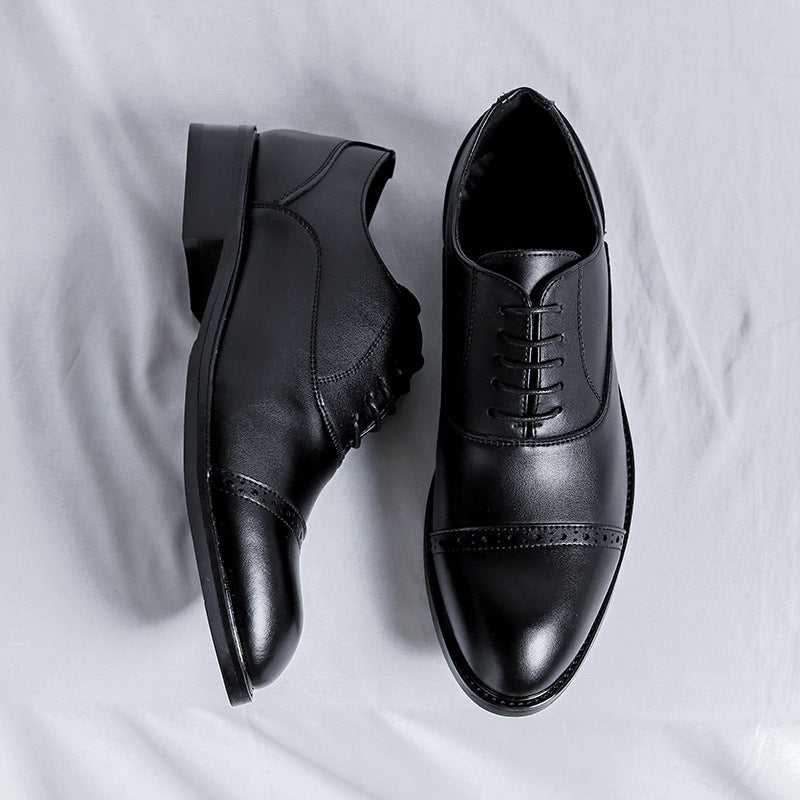 Men's Style Derby Three Joint Business Formal Wear Leather Shoes